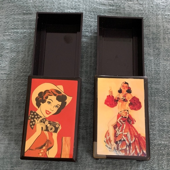 2001 Lucy Lu collectable Vintage Style Decorative Boxes - Picture 4 of 5